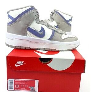 Nike Dunk High Up Iron Purple Gray Lace Up Sneaker Shoes Womens US 10 EU 42